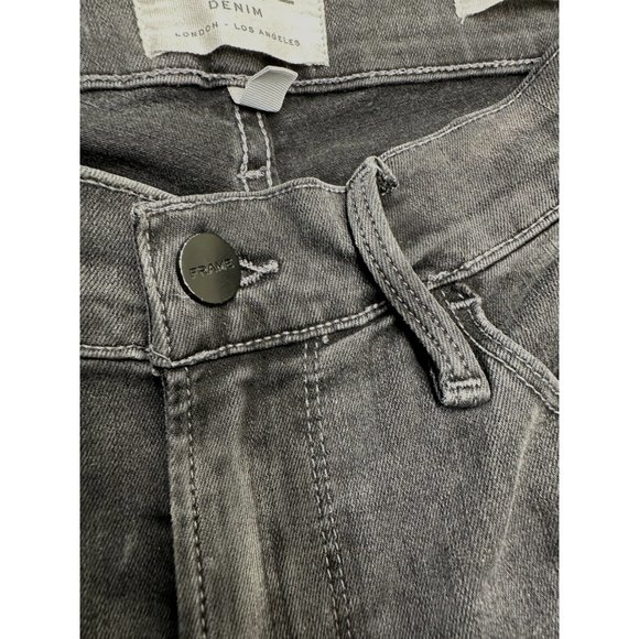 FRAME Jeans in‎ Drover  Le Skinny de Jeanne Slit-Hem Women size 27 - Picture 6 of 9